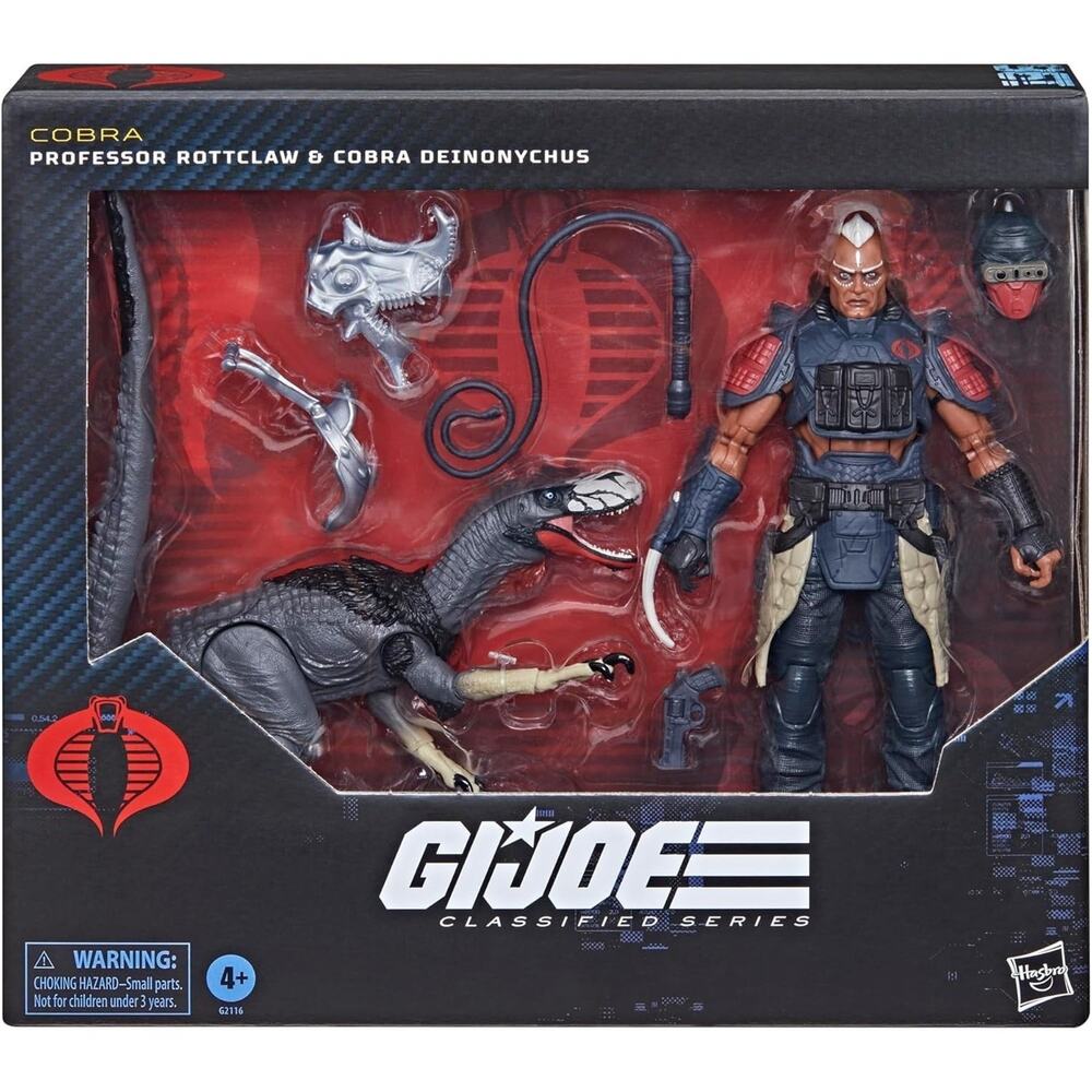 G.I. Joe Classified Series #196 Professor Rottclaw & Cobra Deinonychus Figures